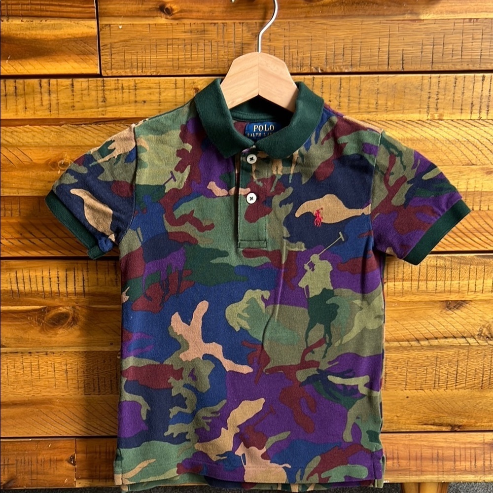 Polo by Ralph Lauren Kids Camouflage Polo by Ralph Lauren Shirt - Multicolor